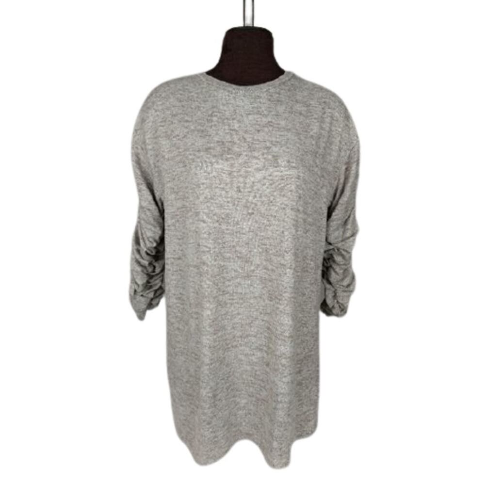 Zara Ruched Sleeves Tunic/Sweater Dress S